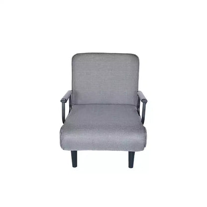 Homy Casa Chaise d'appoint pliante avec dossier et oreiller réglables, chaise longue convertible pour petits espaces, dortoirs ou bureau à domicile, gris