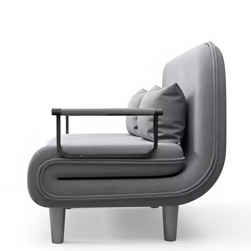 Homy Casa Chaise d'appoint pliante avec dossier et oreiller réglables, chaise longue convertible pour petits espaces, dortoirs ou bureau à domicile, gris