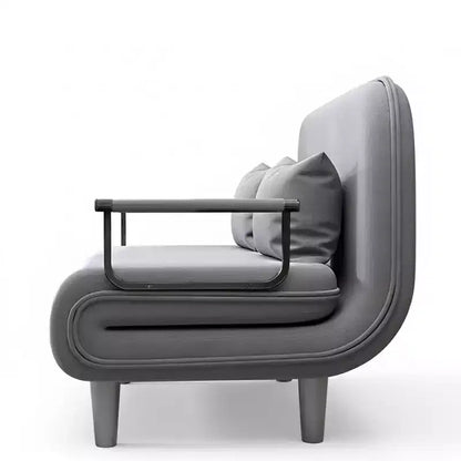 Homy Casa Chaise d'appoint pliante avec dossier et oreiller réglables, chaise longue convertible pour petits espaces, dortoirs ou bureau à domicile, gris