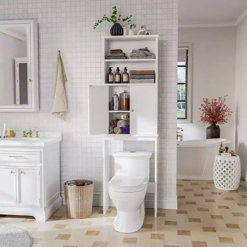 Celebalcony 74,8 pouces de haut Autonome Étagère de Rangement Au-dessus des Toilettes Étagères WC