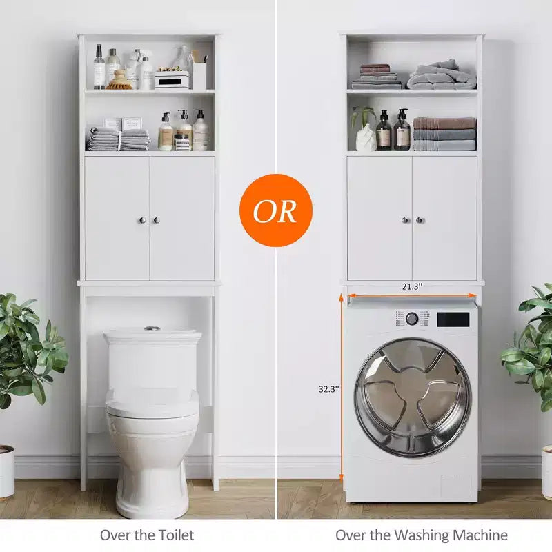 Celebalcony 74,8 pouces de haut Autonome Étagère de Rangement Au-dessus des Toilettes Étagères WC