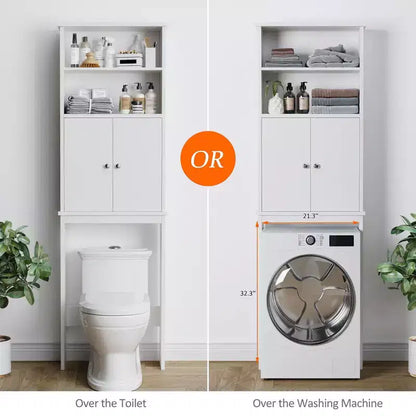 Celebalcony 74,8 pouces de haut Autonome Étagère de Rangement Au-dessus des Toilettes Étagères WC