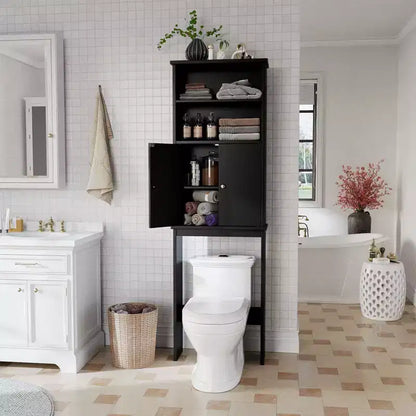 Celebalcony 74,8 pouces de haut Autonome Étagère de Rangement Au-dessus des Toilettes Étagères WC