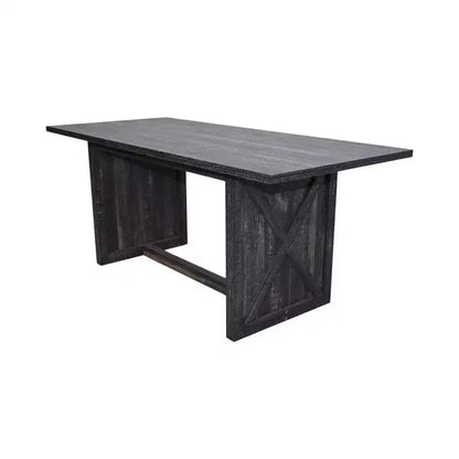 Okak 70.87IN Farmhouse Dining Table for 6-8 People, Rectangular Kitchen Table with Reinforced Table Legs, Dinner Table for Dining Room, Gray