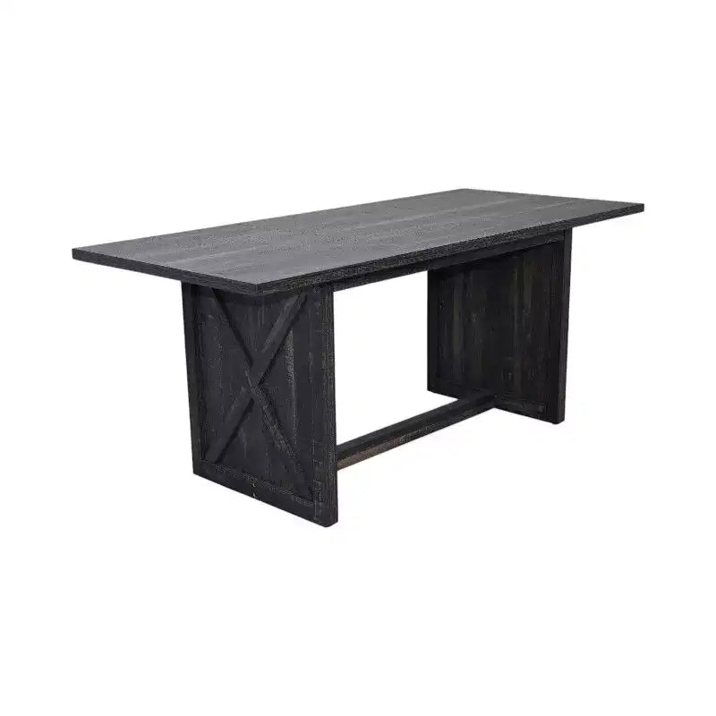 Okak 70.87IN Table de salle à manger de ferme pour 6-8 personnes, Table de cuisine rectangulaire avec pieds renforcés, Table de dîner pour salle à manger, Gris