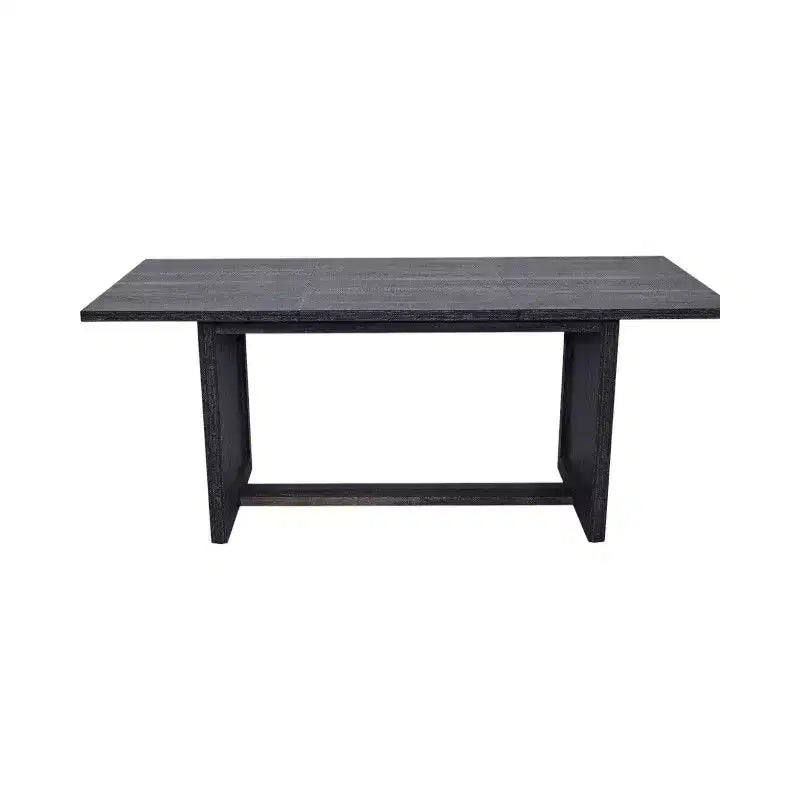Okak 70.87IN Table de salle à manger de ferme pour 6-8 personnes, Table de cuisine rectangulaire avec pieds renforcés, Table de dîner pour salle à manger, Gris