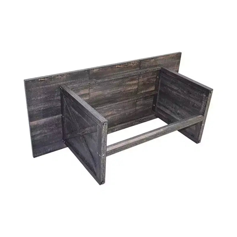 Okak 70.87IN Table de salle à manger de ferme pour 6-8 personnes, Table de cuisine rectangulaire avec pieds renforcés, Table de dîner pour salle à manger, Gris
