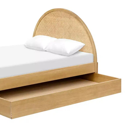 Lit double en rotin Babyletto Bondi - Miel avec rotin naturel