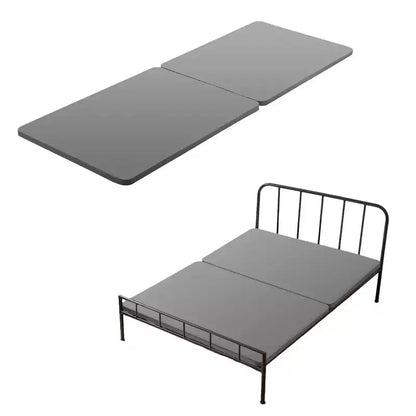 VEVOR Full Size Bunkie Board, 1.5 in Bed Board Slats with 200D Oxford Cloth, Wooden Mattress Support for Full Size Bed, 2 Piece, Gray