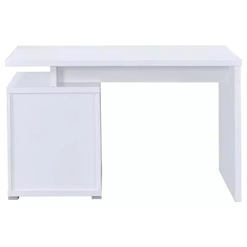 Okak Bureaux de direction 47,25 po, bureau assis-debout avec 2 tiroirs et poignée en métal, bureau d'ordinateur pour salle de lecture, bureau d'étude