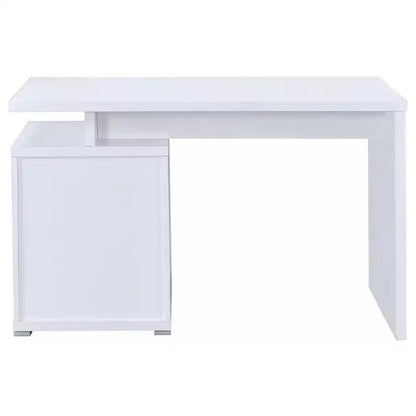 Okak Bureaux de direction 47,25 po, bureau assis-debout avec 2 tiroirs et poignée en métal, bureau d'ordinateur pour salle de lecture, bureau d'étude