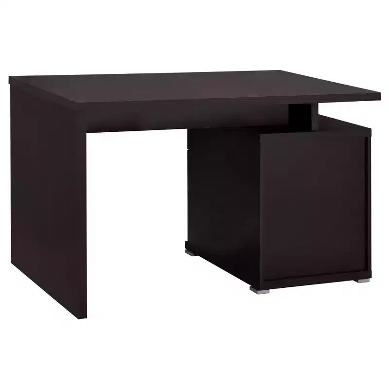 Okak Bureaux de direction 47,25 po, bureau assis-debout avec 2 tiroirs et poignée en métal, bureau d'ordinateur pour salle de lecture, bureau d'étude