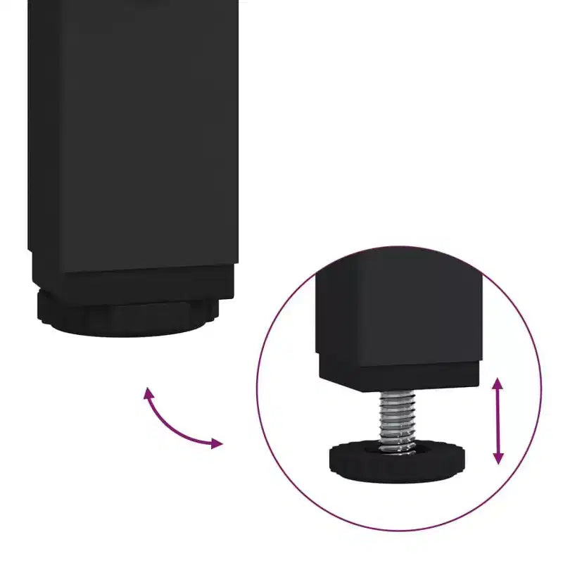vidaXL Table basse chêne fumé – Meuble d'appoint style industriel pour salon – Bois d'ingénierie avec cadre en métal, étagère de rangement, pieds réglables