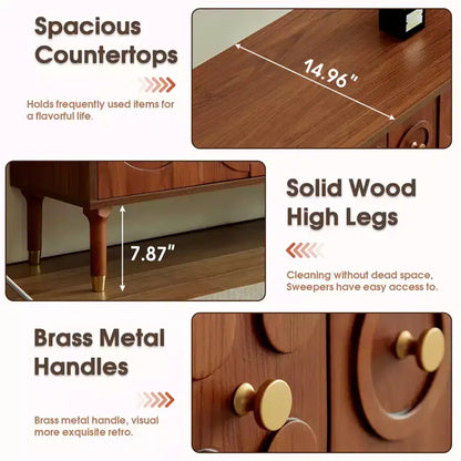 JVNOXK Meuble TV du milieu du siècle, meuble TV média moderne avec 4 placards, centre de divertissement en bois pour TV de 55 pouces et plus, console TV minimaliste pour salon