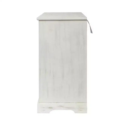 Meuble de rangement buffet GDFStudio Isla antique de 110 cm avec 3 portes sculptées