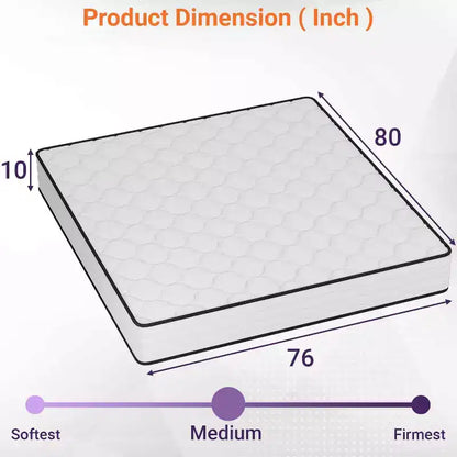 Matelas hybride BestMassage 10 pouces à ressorts ensachés et mousse, sans fibre de verre, fermeté moyenne, idéal pour les personnes qui dorment sur le dos, le ventre ou le côté