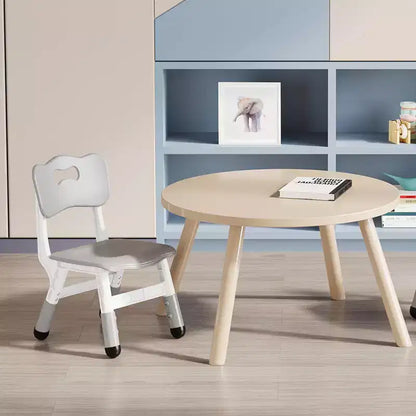GustoWave Lot de 2 chaises réglables pour enfants, hauteur à 3 niveaux de 54,1 à 58,2 cm, dossier ergonomique, patins antidérapants, PP sûr, pour les 2-12 ans