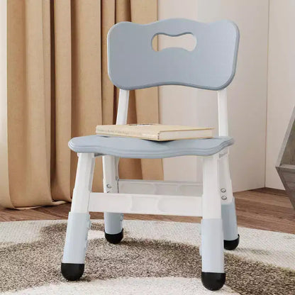 GustoWave Lot de 2 chaises réglables pour enfants, hauteur à 3 niveaux de 54,1 à 58,2 cm, dossier ergonomique, patins antidérapants, PP sûr, pour les 2-12 ans