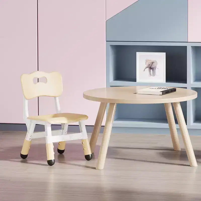 GustoWave Lot de 2 chaises réglables pour enfants, hauteur à 3 niveaux de 54,1 à 58,2 cm, dossier ergonomique, patins antidérapants, PP sûr, pour les 2-12 ans