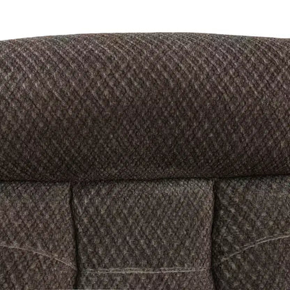 Canapé inclinable MAYEERTY, fauteuil inclinable 3 places en tissu respirant anti-boulochage avec porte-gobelet relevable pour salon, marron