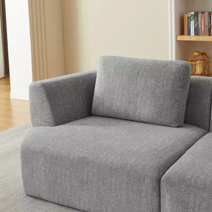 Canapé-lit futon pliable convertible moderne Okak pour salon ou chambre, canapé profond avec dossier confortable et couverture coussinée