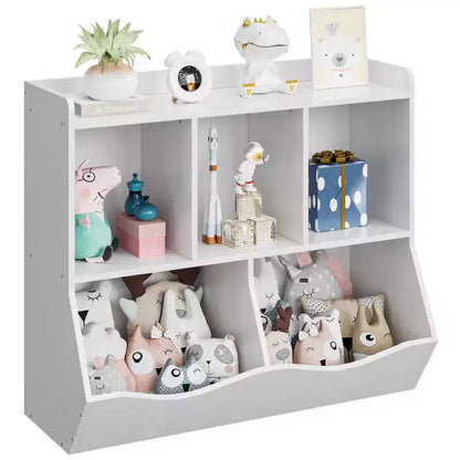 Étagères casiers avec bacs de rangement, organiseur de jouets et bibliothèque pour chambre d'enfant et salle de jeux