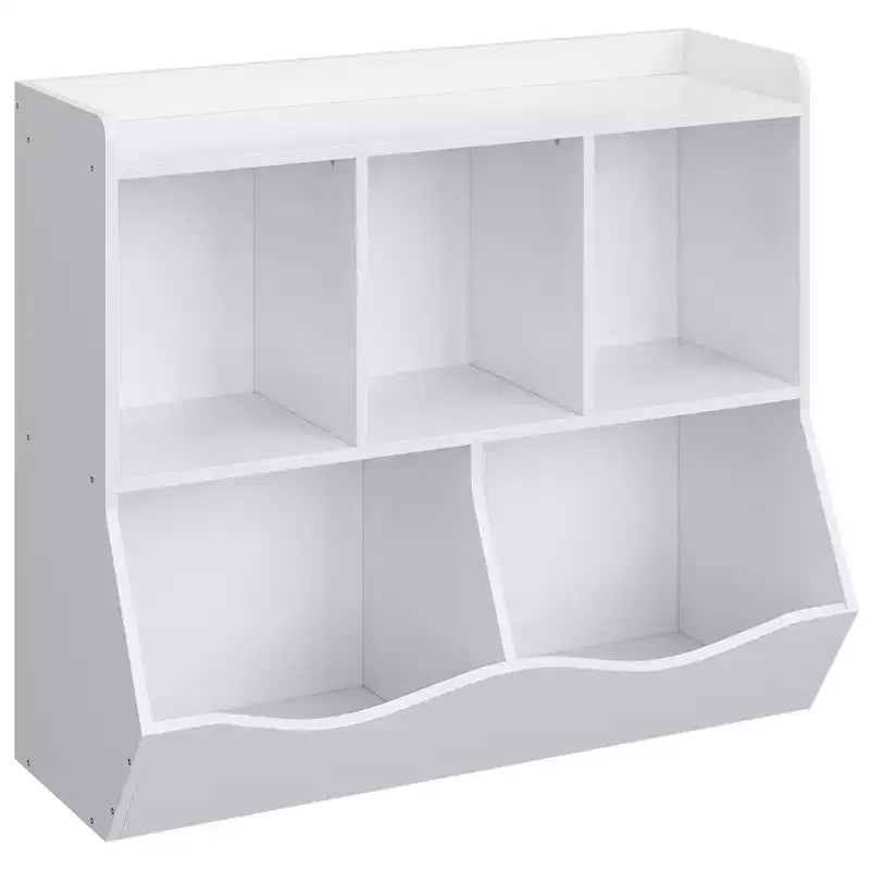Étagères casiers avec bacs de rangement, organiseur de jouets et bibliothèque pour chambre d'enfant et salle de jeux