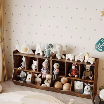 Étagères casiers avec bacs de rangement, organiseur de jouets et bibliothèque pour chambre d'enfant et salle de jeux