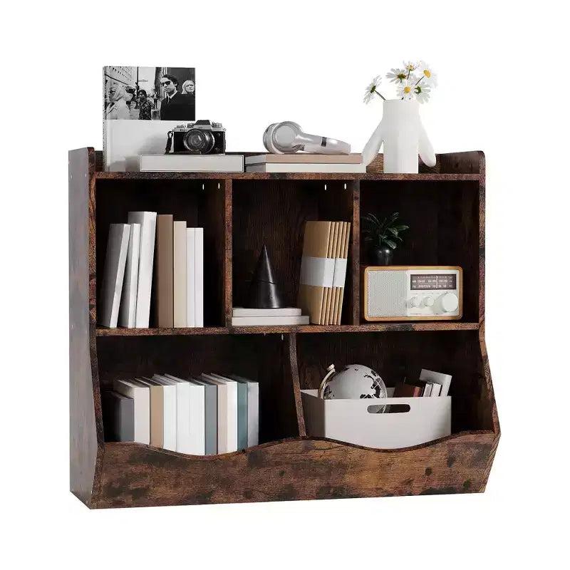 Cubby Shelves with Storage Bins, Toy Organizer and Bookcase for Kids' Room and Playroom