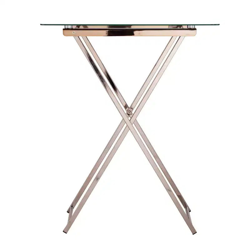 Table pliante Meridino - Transparent/Doré - SEI