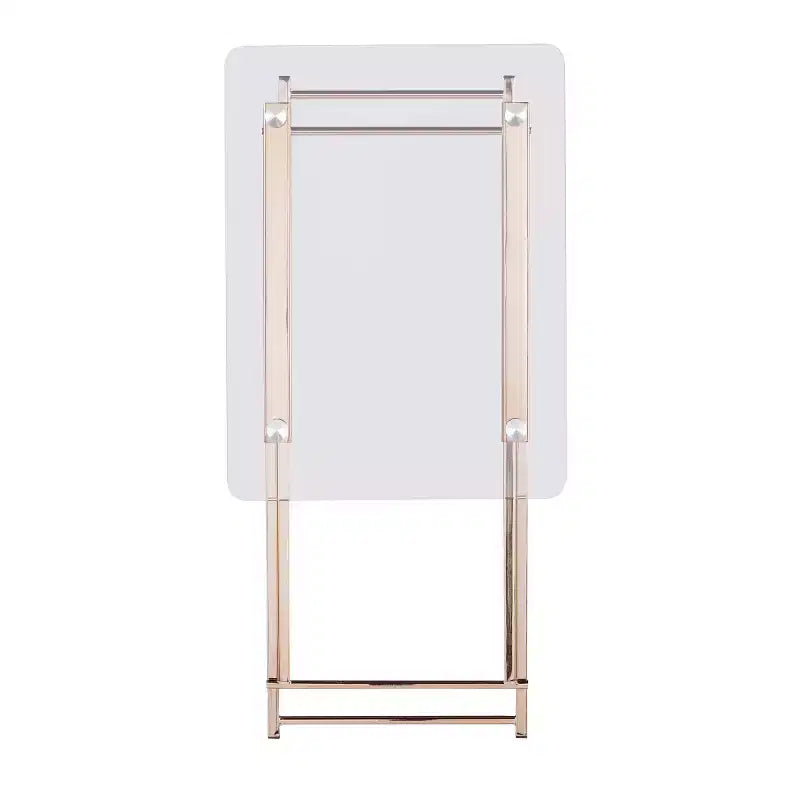 Table pliante Meridino - Transparent/Doré - SEI