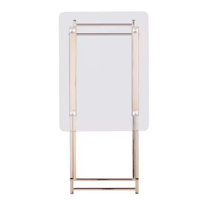 Table pliante Meridino - Transparent/Doré - SEI
