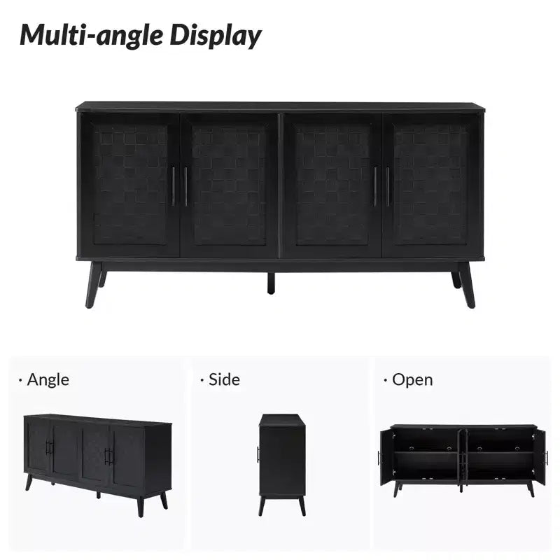 Kay Modern, buffet de 160 cm de large avec pieds réglables | HULALA HOME