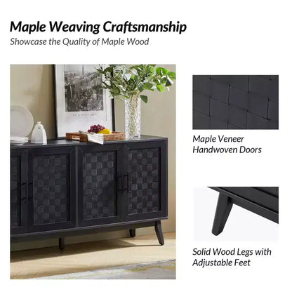 Kay Modern, buffet de 160 cm de large avec pieds réglables | HULALA HOME