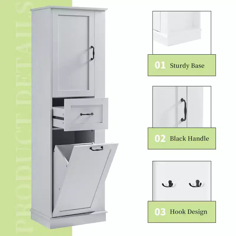 Meuble de rangement haut moderne Compartiment basculant Étagères réglables Capacité de 36 kg Charnières à fermeture douce