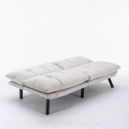 MAYEERTY Canapé-lit pliant convertible moderne confortable pour salon, chambre, petit espace, beige