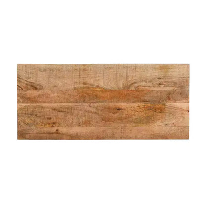 Console en bois de manguier avec 2 tiroirs et 2 portes de style rustique artisanal Royal Hampton 39 po