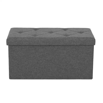 MAYEERTY Banc Ottoman de Rangement Pliant 43 pouces en Cuir Synthétique Rembourré Mousse Épaisse pour Entrée Salon
