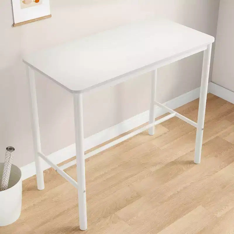 Bureau debout rectangulaire Okak avec cadre en métal, bureau d'ordinateur avec grand plateau, bureau pour salon, chambre, bureau d'étude