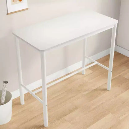 Bureau debout rectangulaire Okak avec cadre en métal, bureau d'ordinateur avec grand plateau, bureau pour salon, chambre, bureau d'étude