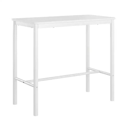 Bureau debout rectangulaire Okak avec cadre en métal, bureau d'ordinateur avec grand plateau, bureau pour salon, chambre, bureau d'étude