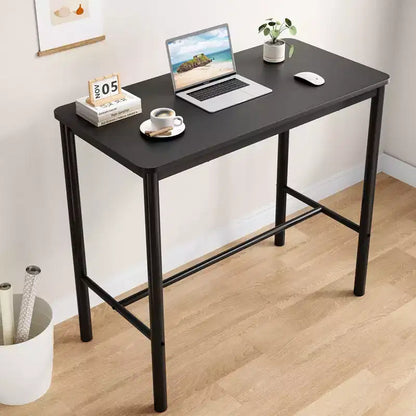 Okak Rectangular Standing Desk with Metal Frame, Computer Desk with Ample Tabletop, Office Desk for Living Room, Bedroom, Study