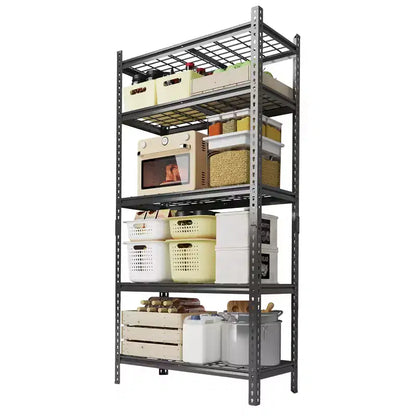Shelving 2200 LBS Storage Shelves Adjustable Metal Shelving Unit Heavy Duty 5 Tier Metal Shelves for Garage Kitchen Pantry Warehouse Basement