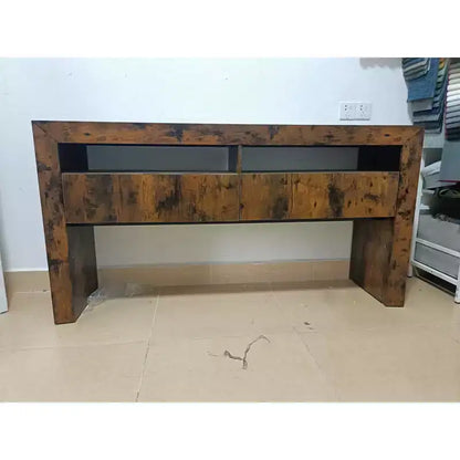 Console biseautée avec tiroirs