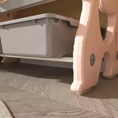 Whisen Meuble de rangement pour jouets d'enfants, Organisateur de jouets, Étagère à livres pour enfants avec 2 niveaux, Rangement de jouets avec 12 bacs de rangement