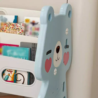 Whisen Meuble de rangement pour jouets d'enfants, Organisateur de jouets, Étagère à livres pour enfants avec 2 niveaux, Rangement de jouets avec 12 bacs de rangement
