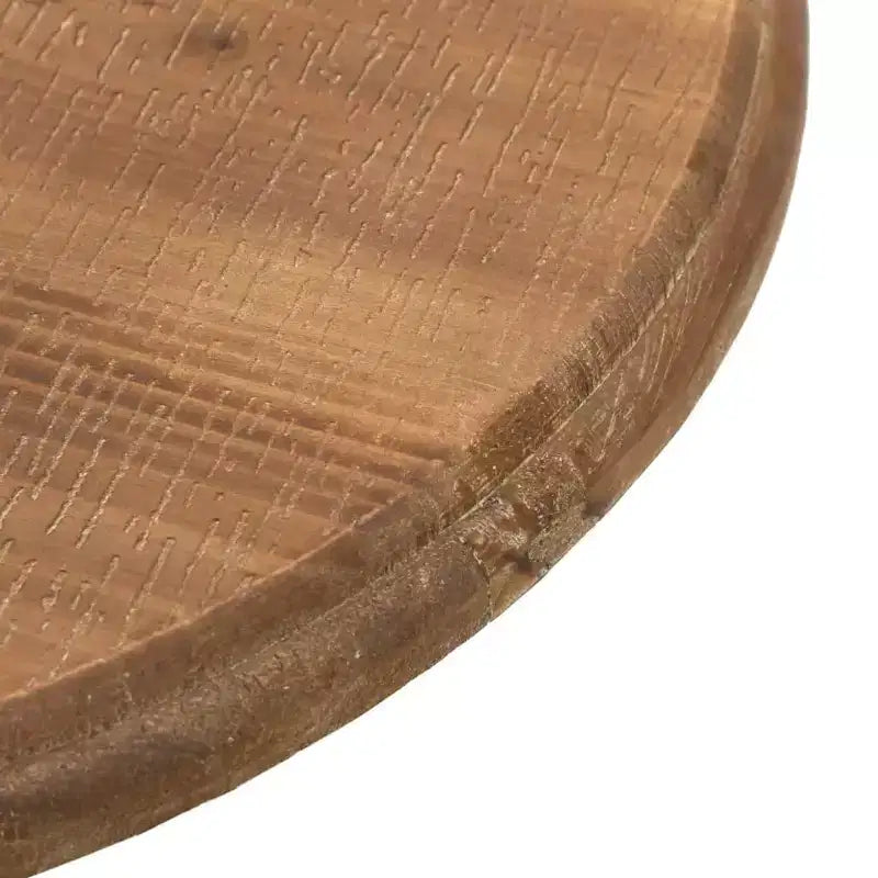 Table d'appoint Marron Bois de sapin massif et acier Petite Minimaliste