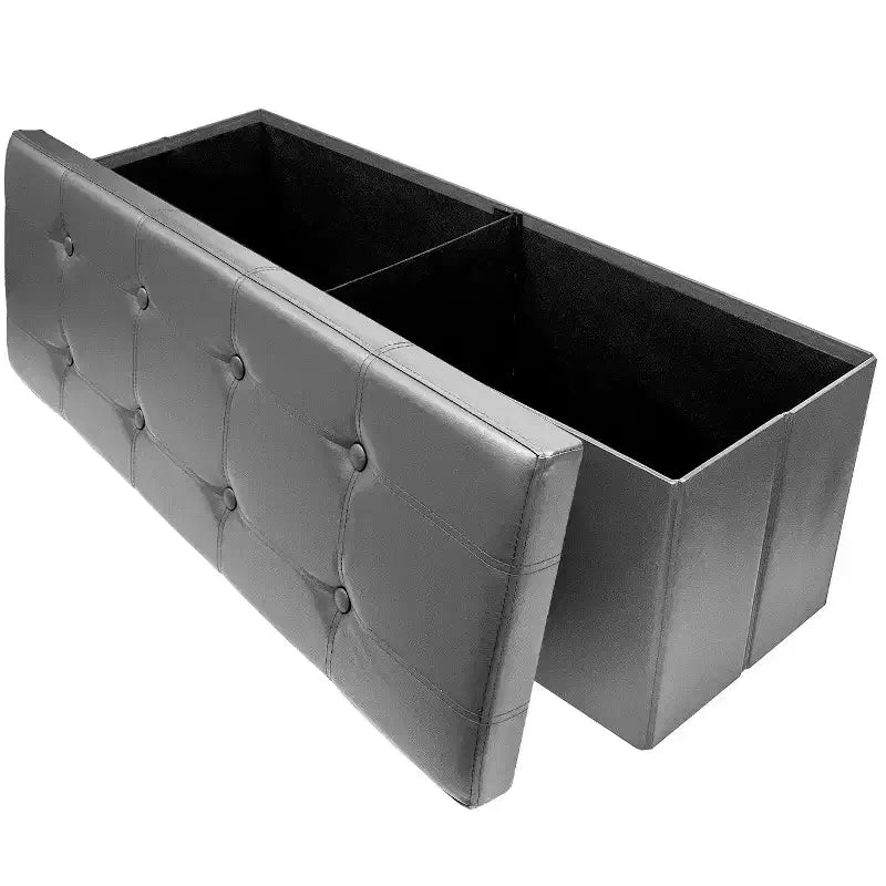 Banc de rangement en similicuir Sorbus 43 pouces - pour chambre à coucher, entrée, table basse, bout de lit, repose-pieds, pouf