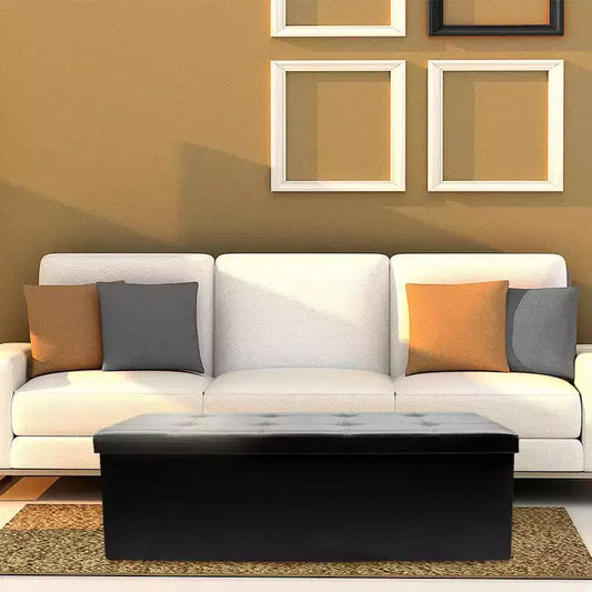 Banc de rangement en similicuir Sorbus 43 pouces - pour chambre à coucher, entrée, table basse, bout de lit, repose-pieds, pouf
