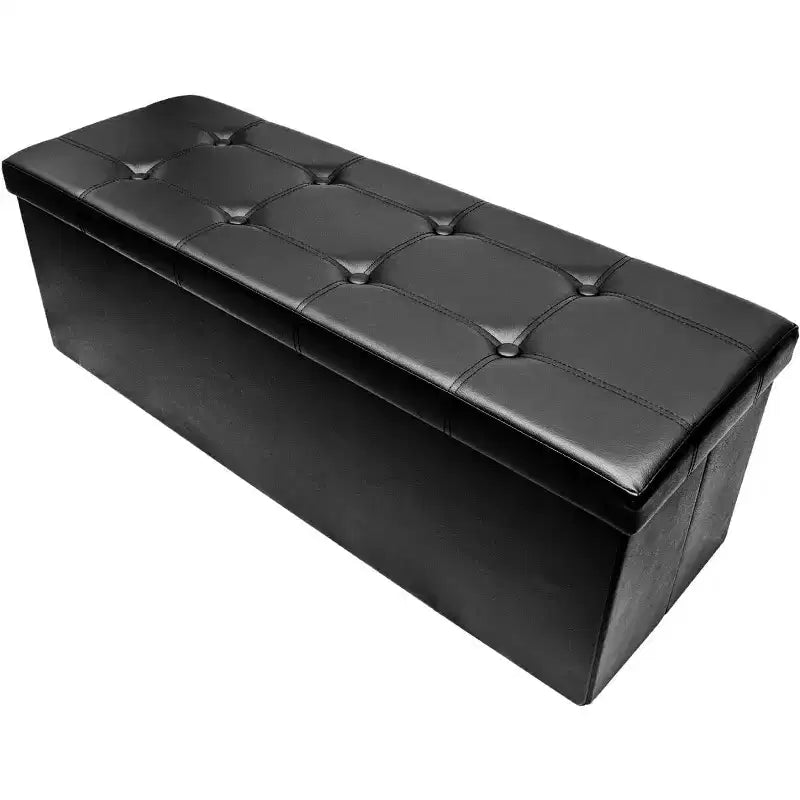 Banc de rangement en similicuir Sorbus 43 pouces - pour chambre à coucher, entrée, table basse, bout de lit, repose-pieds, pouf